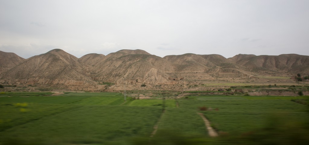 Hills along the Silk Road's Gansu Corridor