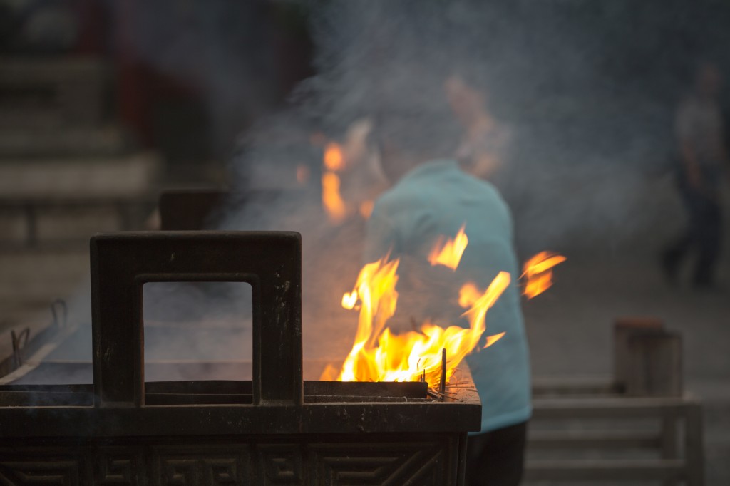 Prayer at the Lama Temple