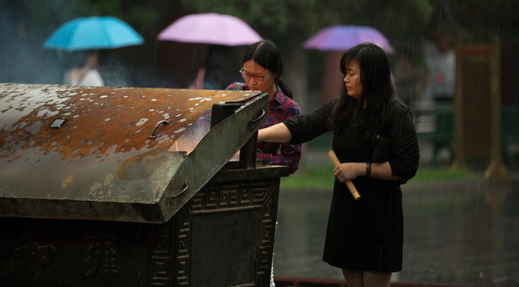 Prayer at the Lama Temple