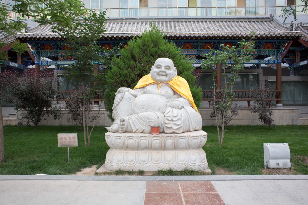 Fat Buddha outside Big Buddha Temple