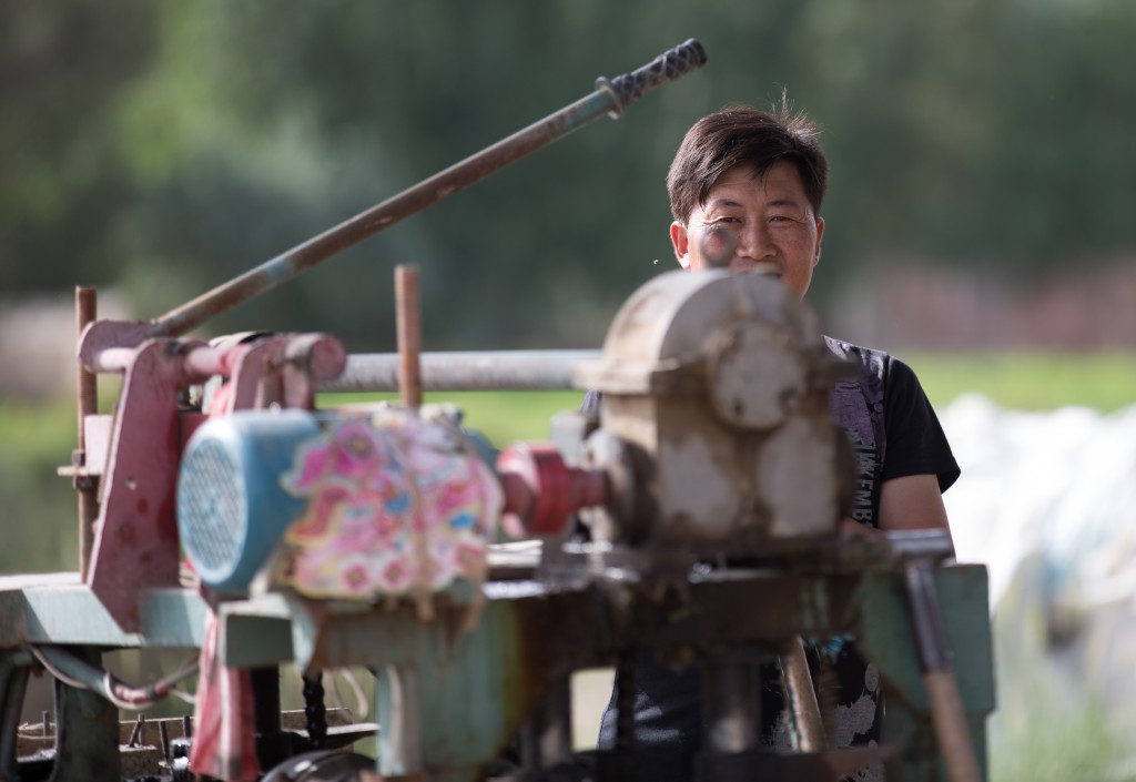 Worker at Cement Factory