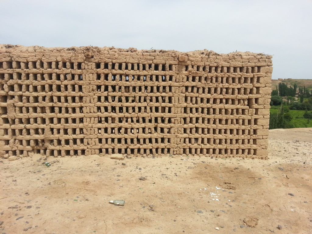 Structures used to dry grapes into raisins