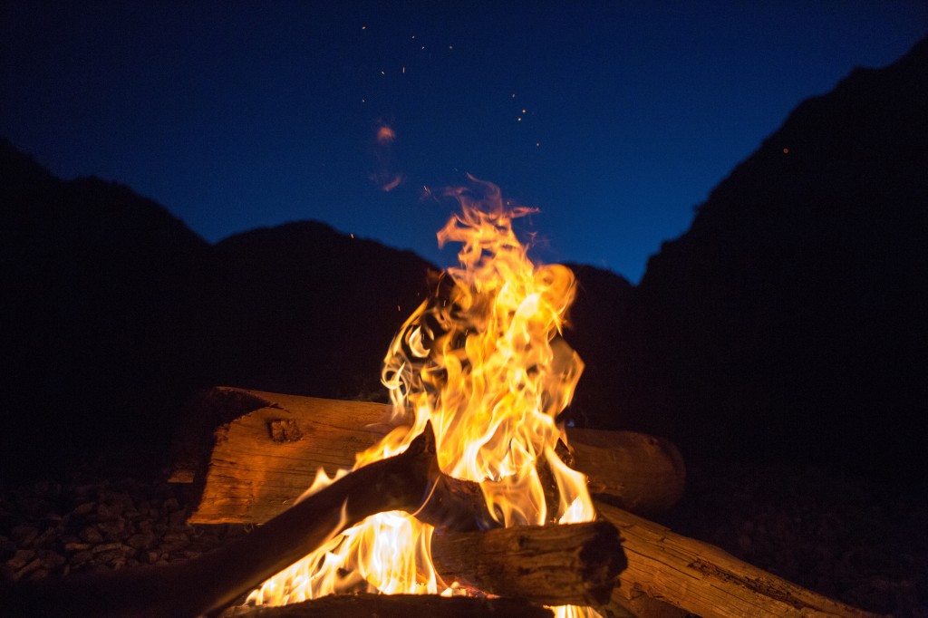 Night time fire