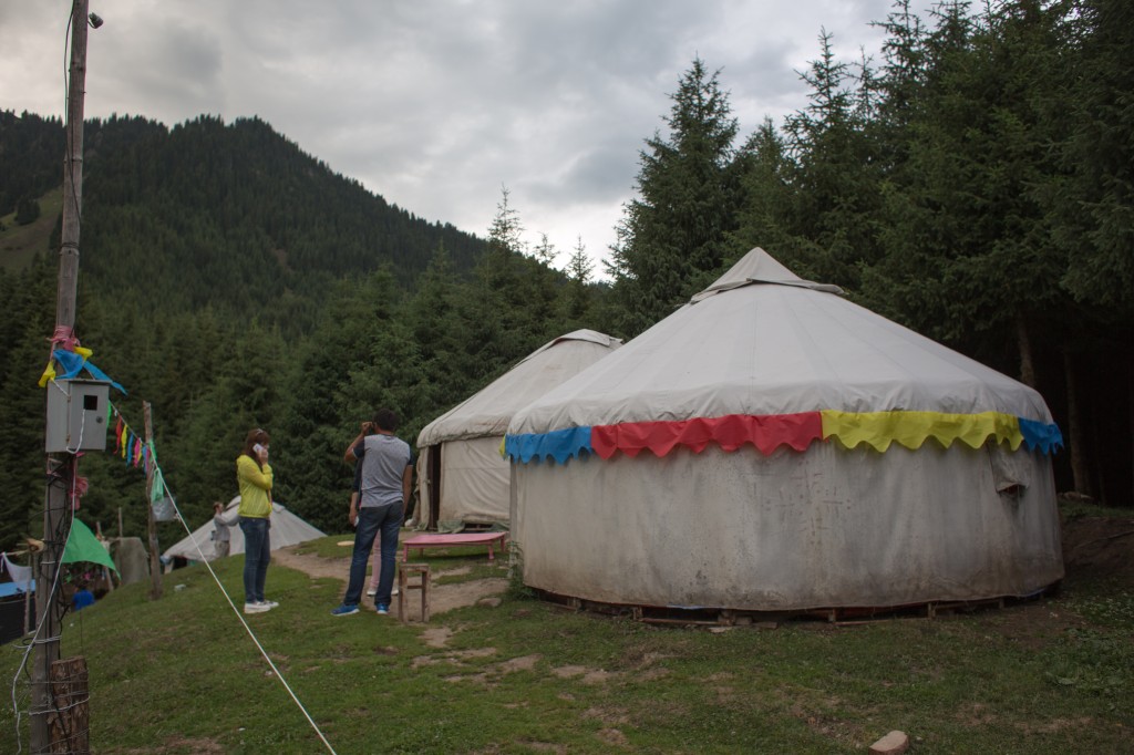 Yurts rented to tourists