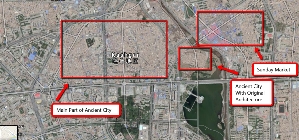 Kashgar from Google Maps