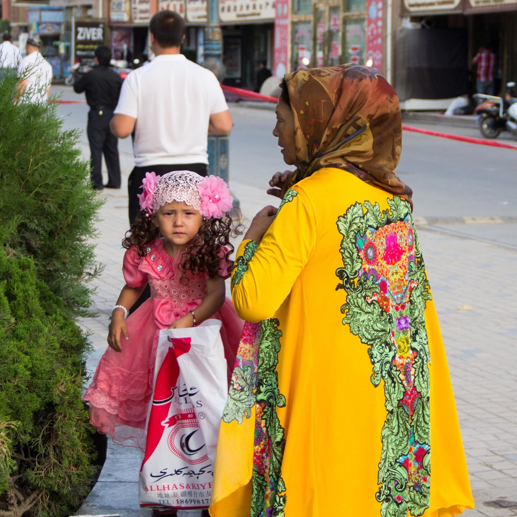 Cute toddler and her grandmother