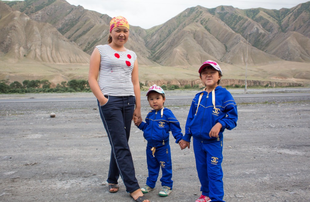 Family, technically in the mountains outside of Osh