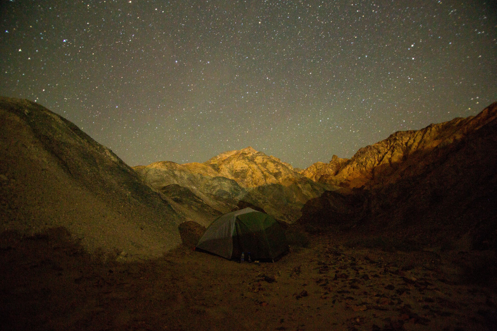 Camped outside the Mogao Caves